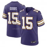 Camiseta NFL Game Minnesota Vikings Joshua Dobbs Alterno Violeta