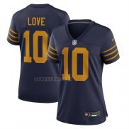 Camiseta NFL Game Mujer Green Bay Packers Jordan Love 1923 Classic Azul