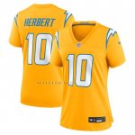 Camiseta NFL Game Mujer Los Angeles Chargers Justin Herbert Alterno Charger Power Oro