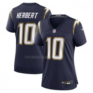 Camiseta NFL Game Mujer Los Angeles Chargers Justin Herbert Alterno Super Chargers Azul