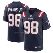 Camiseta NFL Game New England Patriots Jeremiah Pharms Jr. Azul Blanco