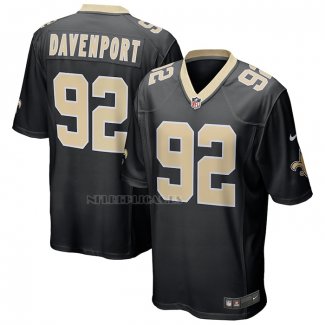 Camiseta NFL Game New Orleans Saints Marcus Davenport Negro