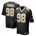 Camiseta NFL Game New Orleans Saints Payton Turner Negro