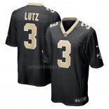 Camiseta NFL Game New Orleans Saints Wil Lutz Negro
