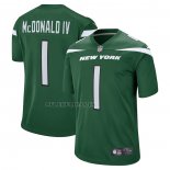 Camiseta NFL Game New York Jets Will McDonald IV 2023 NFL Draft First Round Pick Verde
