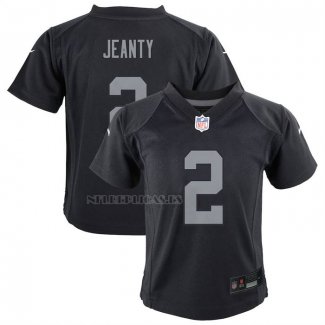 Camiseta NFL Game Nino Las Vegas Raiders Ashton Jeanty Negro