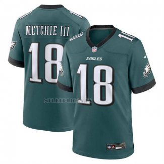 Camiseta NFL Game Philadelphia Eagles John Metchie III Verde Oscuro