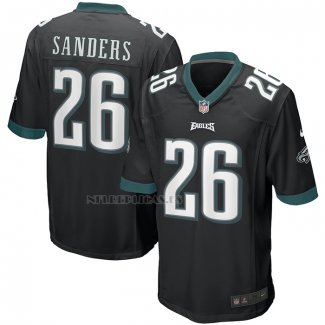 Camiseta NFL Game Philadelphia Eagles Miles Sanders Negro