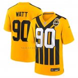 Camiseta NFL Game Pittsburgh Steelers TJ Watt Alterno 1933 Retro Amarillo