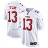 Camiseta NFL Game San Francisco 49ers Brock Purdy Fashion Game Tundra Blanco