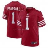 Camiseta NFL Game San Francisco 49ers Ricky Pearsall Rojo