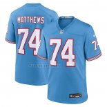 Camiseta NFL Game Tennessee Titans Bruce Matthews Throwback Retired Azul