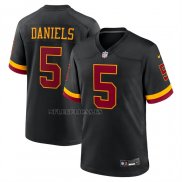 Camiseta NFL Game Washington Commanders Jayden Daniels Alterno Negro