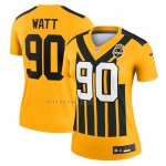 Camiseta NFL Legend Mujer Pittsburgh Steelers TJ Watt Alterno 1933 Throwback Oro