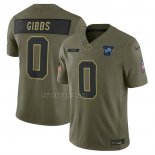 Camiseta NFL Limited Detroit Lions Jahmyr Gibbs 2025 Salute To Service Verde Militar