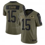 Camiseta NFL Limited Green Bay Packers Bart Starr 2021 Salute To Service Retired Verde
