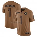 Camiseta NFL Limited Miami Dolphins Tua Tagovailoa 2023 Salute To Service Marron