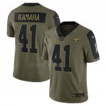 Camiseta NFL Limited New Orleans Saints Alvin Kamara 2021 Salute To Service Verde