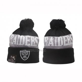 Gorro Beanie Las Vegas Raiders New Era Sideline Negro Gris1
