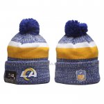Gorro Beanie Los Angeles Rams New Era Sideline 2024 Azul Gris