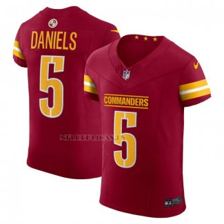 Camiseta NFL Elite Washington Commanders Jayden Daniels Vapor F.U.S.E. Rojo