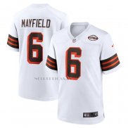 Camiseta NFL Game Cleveland Browns Baker Mayfield 1946 Collection Alterno Blanco