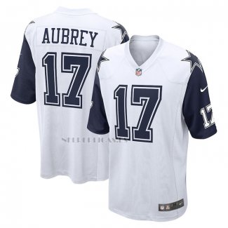 Camiseta NFL Game Dallas Cowboys Brandon Aubrey Alterno Blanco