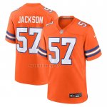 Camiseta NFL Game Denver Broncos Tom Jackson Mile High Collection 1977 Throwback Retired Naranja