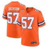 Camiseta NFL Game Denver Broncos Tom Jackson Mile High Collection 1977 Throwback Retired Naranja