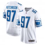 Camiseta NFL Game Detroit Lions Aidan Hutchinson 2022 NFL Draft Pick Blanco