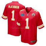 Camiseta NFL Game Kansas City Chiefs Jerick McKinnon Super Bowl LVII Patch Rojo