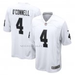 Camiseta NFL Game Las Vegas Raiders Aidan O'Connell Blanco
