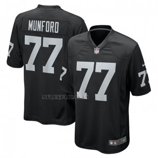 Camiseta NFL Game Las Vegas Raiders Thayer Munford Jr. Negro