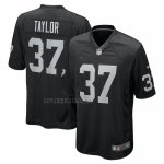 Camiseta NFL Game Las Vegas Raiders Trey Taylor Negro
