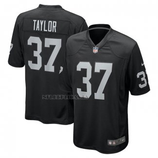 Camiseta NFL Game Las Vegas Raiders Trey Taylor Negro