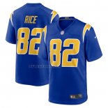 Camiseta NFL Game Los Angeles Chargers Brenden Rice 2024 NFL Draft 2nd Alterno Azul