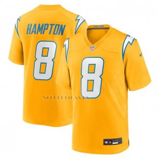 Camiseta NFL Game Los Angeles Chargers Omarion Hampton Alterno Charger Power Oro