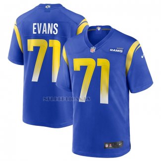 Camiseta NFL Game Los Angeles Rams Bobby Evans Azul