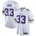 Camiseta NFL Game Minnesota Vikings Dalvin Cook 33 Blanco