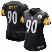 Camiseta NFL Game Mujer Pittsburgh Steelers TJ Watt Negro