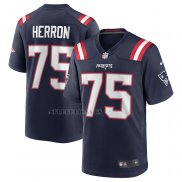 Camiseta NFL Game New England Patriots Justin Herron Azul
