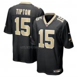Camiseta NFL Game New Orleans Saints Mason Tipton Negro1