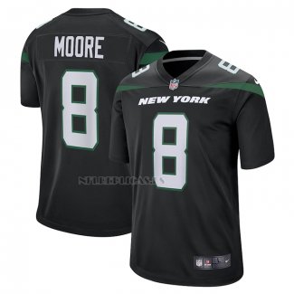 Camiseta NFL Game New York Jets Elijah Moore Negro