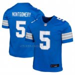 Camiseta NFL Game Nino Detroit Lions David Montgomery Azul