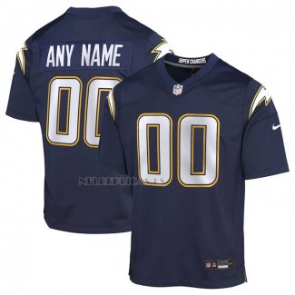 Camiseta NFL Game Nino Los Angeles Chargers Alterno Super Chargers Personalizada Azul