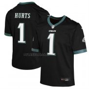 Camiseta NFL Game Nino Philadelphia Eagles Jalen Hurts Negro