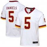 Camiseta NFL Game Nino Washington Commanders Jayden Daniels Super Bowl Era Blanco