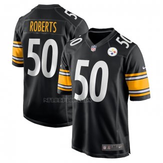 Camiseta NFL Game Pittsburgh Steelers Elandon Roberts Negro