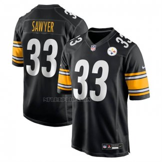 Camiseta NFL Game Pittsburgh Steelers Jack Sawyer Negro