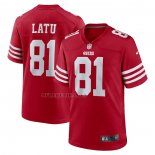 Camiseta NFL Game San Francisco 49ers Cameron Latu Rojo